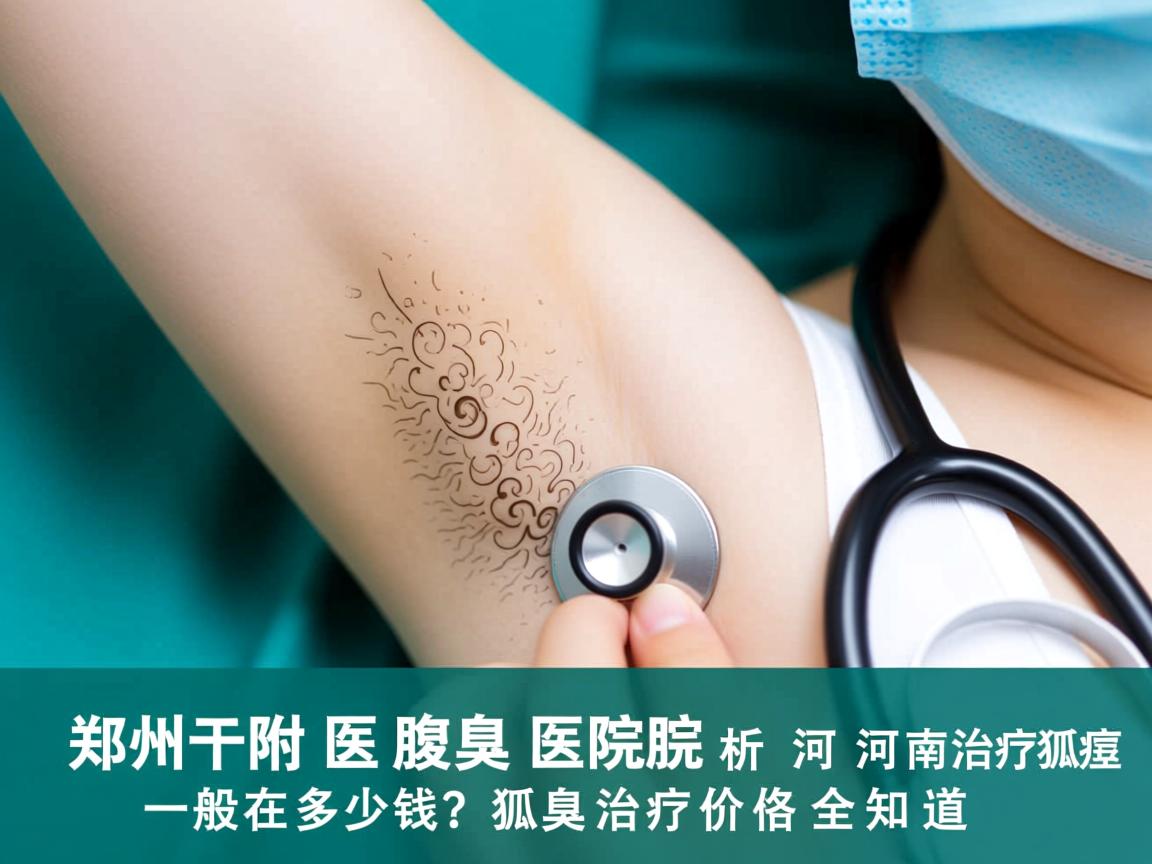 郑州附医腋臭医院解析，河南治疗狐臭一般在多少钱，狐臭治疗价格全知道