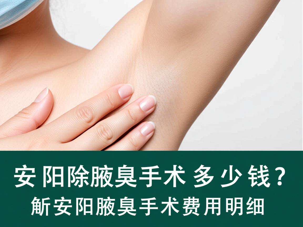 安阳除腋臭手术多少钱？解析安阳腋臭手术费用明细