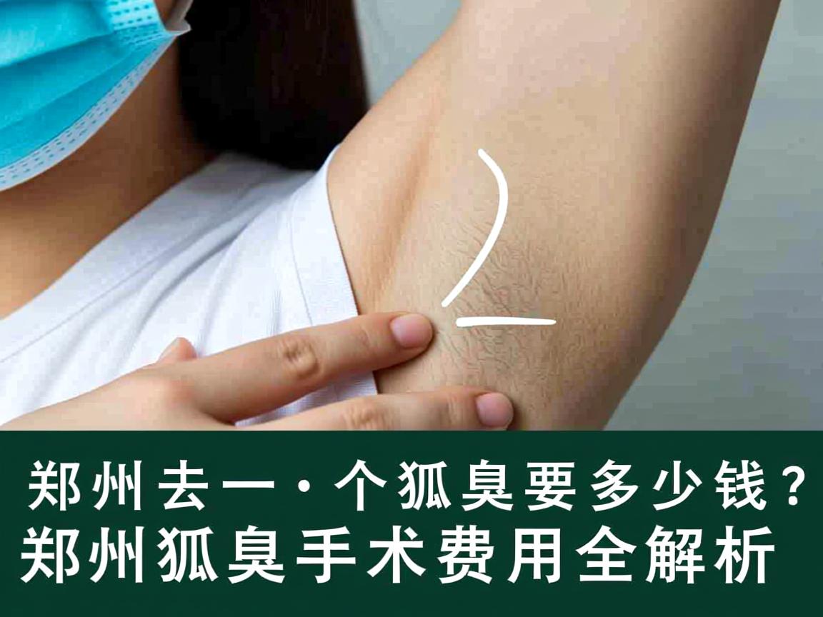 郑州去一个狐臭要多少钱？郑州狐臭手术费用全解析