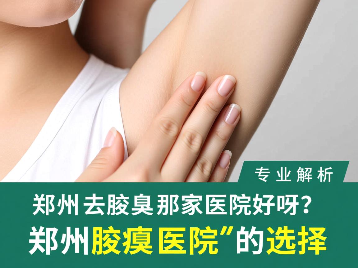 郑州去腋臭那家医院好呀？专业解析郑州腋臭医院的选择