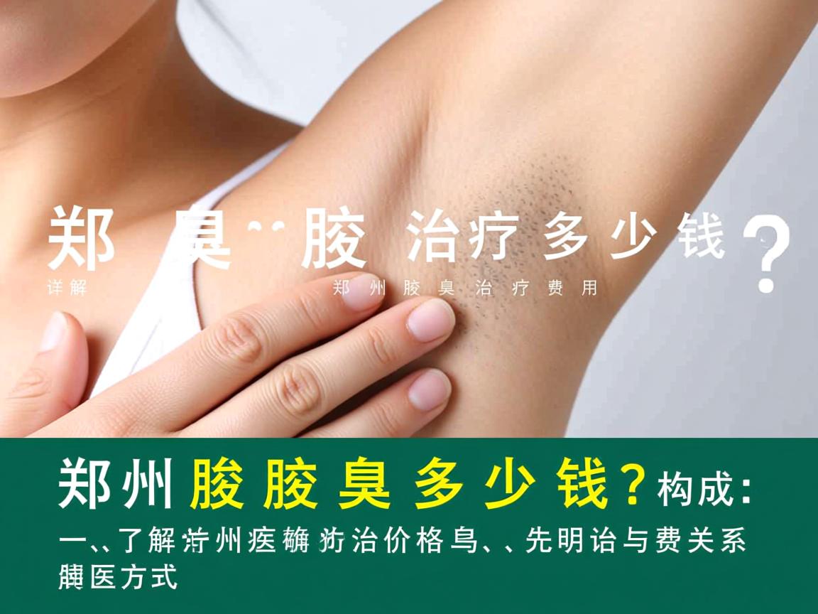 郑州腋臭治疗多少钱？详解郑州腋臭治疗费用构成
一，了解郑州腋臭治疗价格前，先明确治疗方式与费用关系