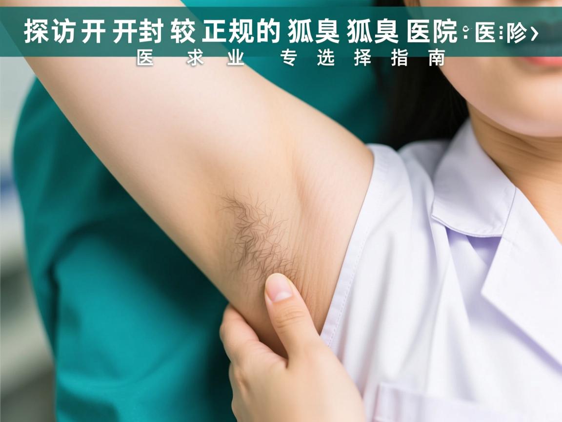探访开封较正规的狐臭医院，狐臭医院专业选择指南