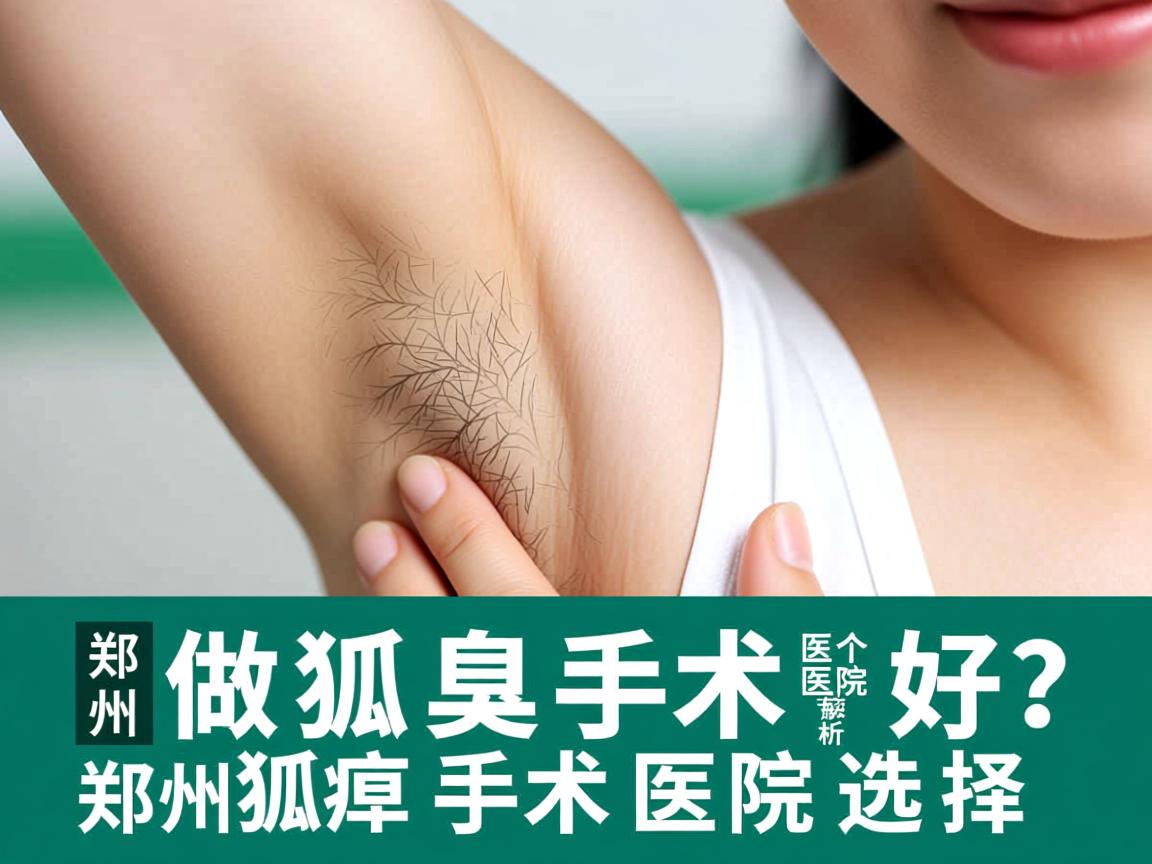 郑州做狐臭手术那个医院好？专业解析郑州狐臭手术医院选择