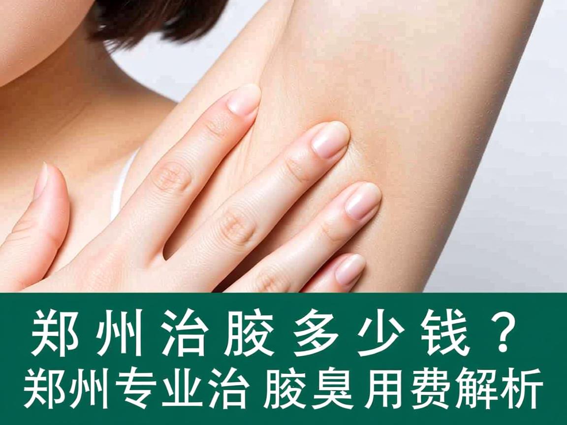 郑州治腋臭多少钱？郑州专业治腋臭费用全解析