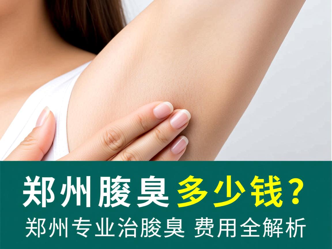 郑州治腋臭多少钱？郑州专业治腋臭费用全解析