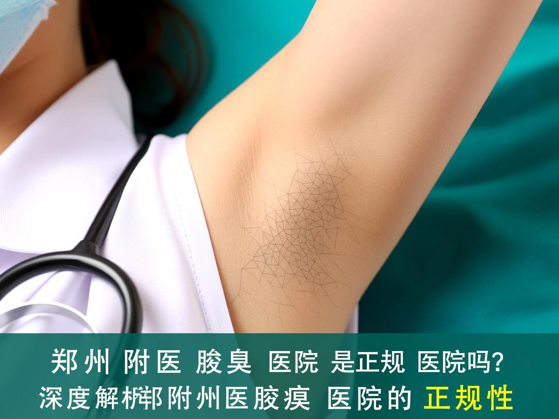 郑州附医腋臭医院是正规医院吗？深度解析郑州附医腋臭医院的正规性