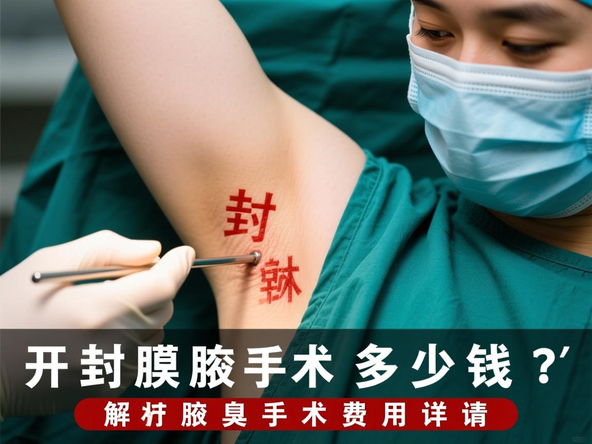 开封腋臭手术多少钱？解析开封腋臭手术费用详情