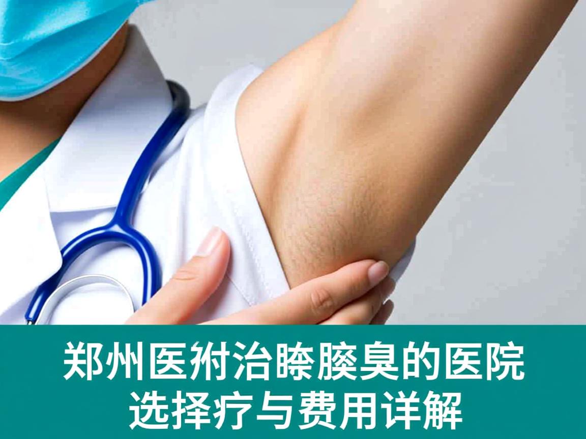 郑州附医腋臭医院解析，郑州治腋臭的医院选择与费用详解