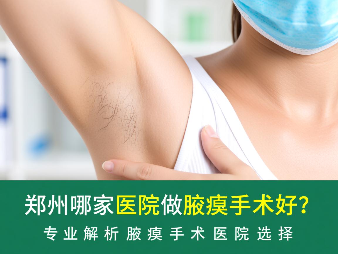 郑州哪家医院做腋臭手术好？专业解析腋臭手术医院选择