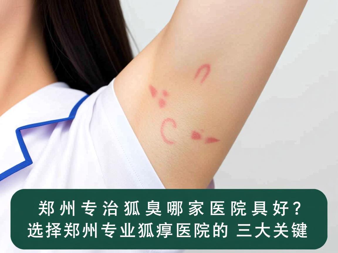 郑州专治狐臭哪家医院好？选择郑州专业狐臭医院的三大关键