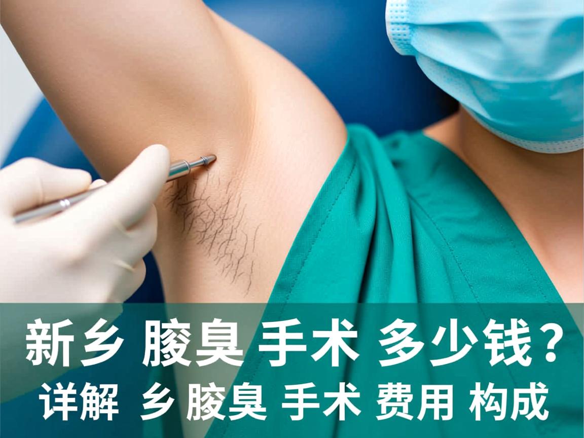 新乡腋臭手术多少钱？详解新乡腋臭手术费用构成