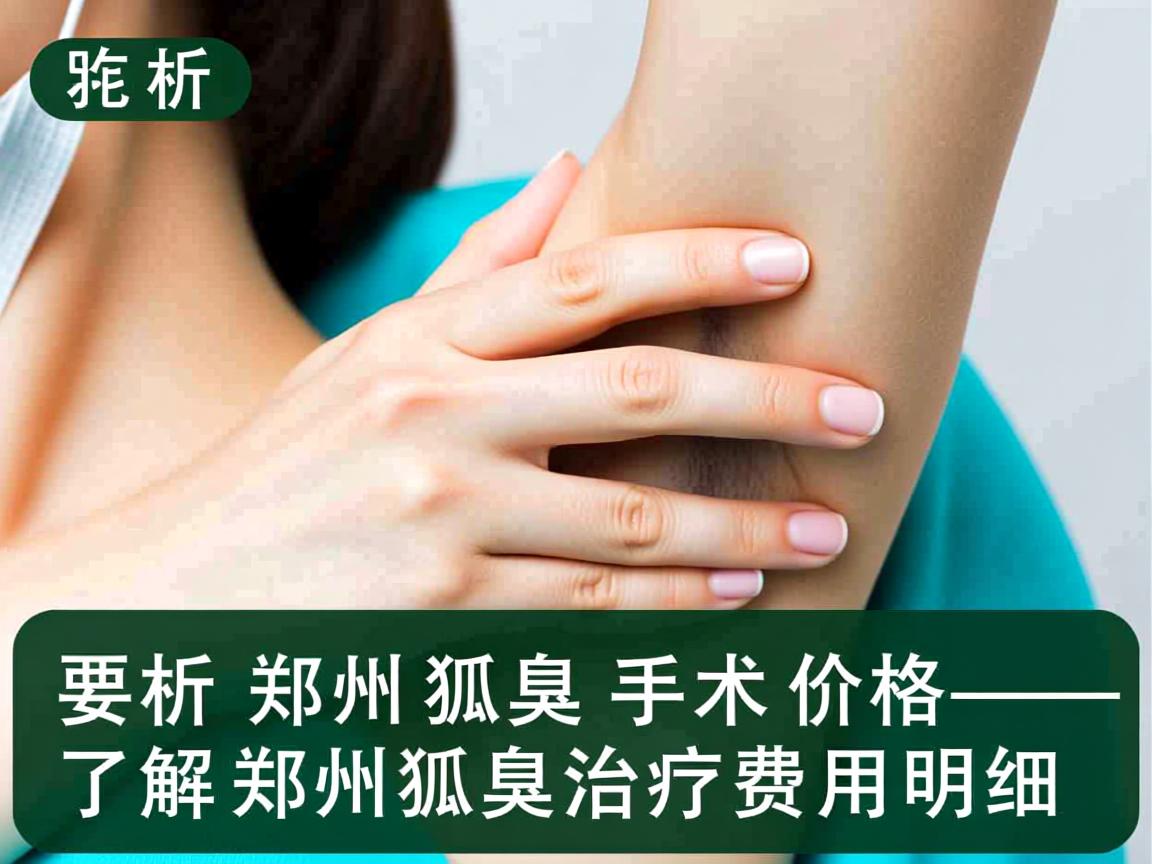 解析郑州狐臭手术价格 了解郑州狐臭治疗费用明细