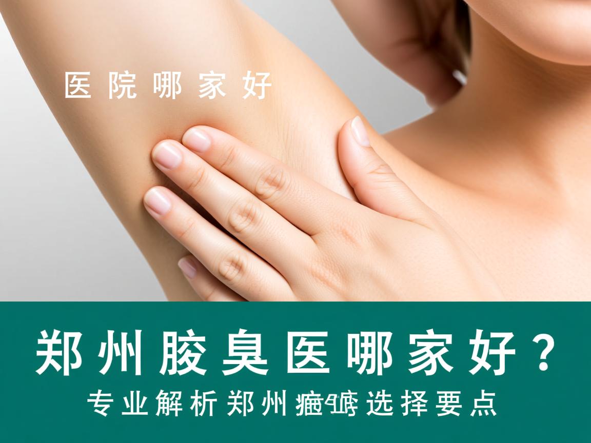 郑州腋臭医院哪家好？专业解析郑州腋臭医院的选择要点