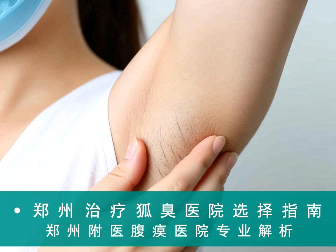 郑州治疗狐臭医院选择指南，郑州附医腋臭医院专业解析