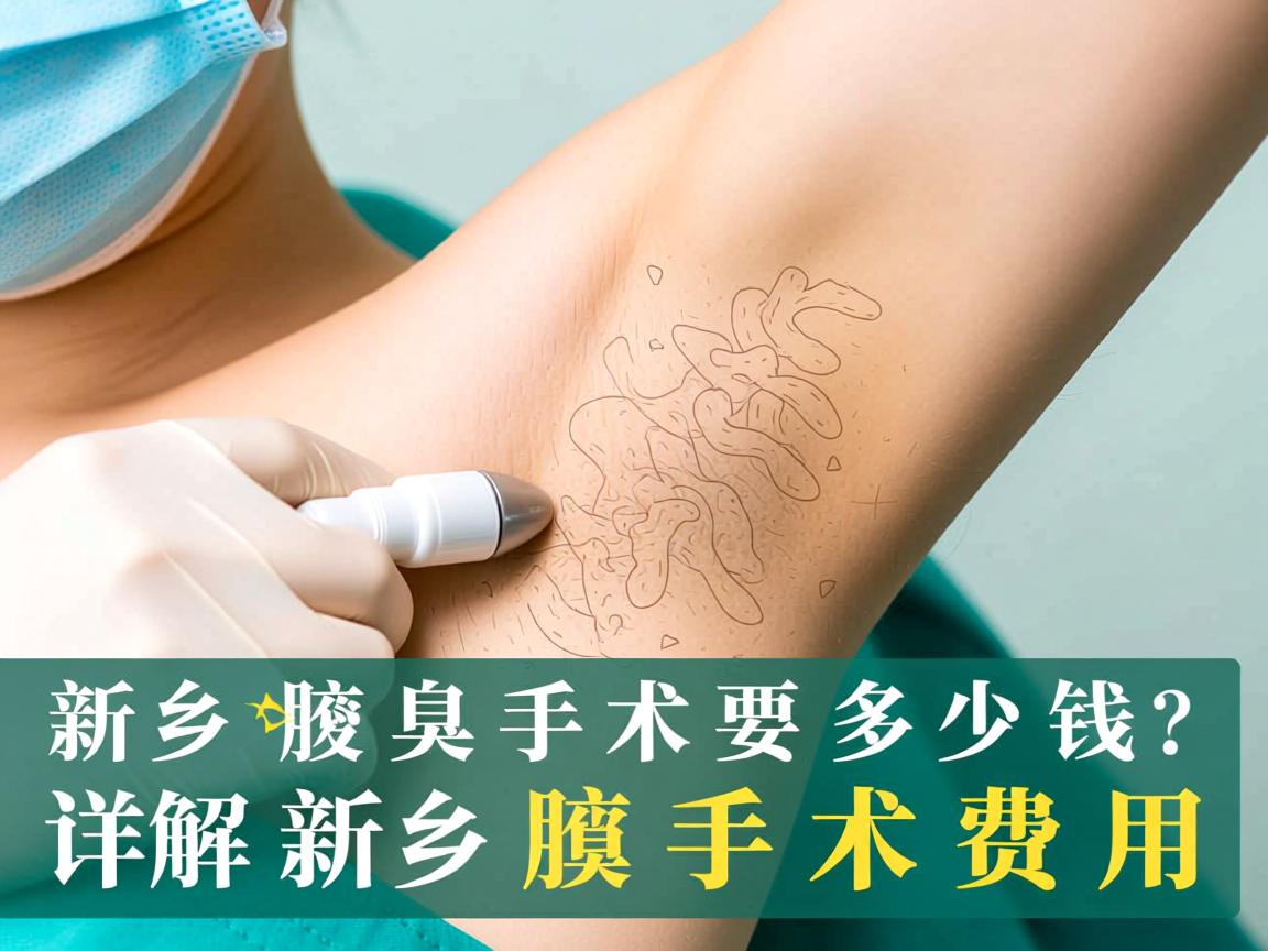 新乡腋臭手术要多少钱？详解新乡腋臭手术费用