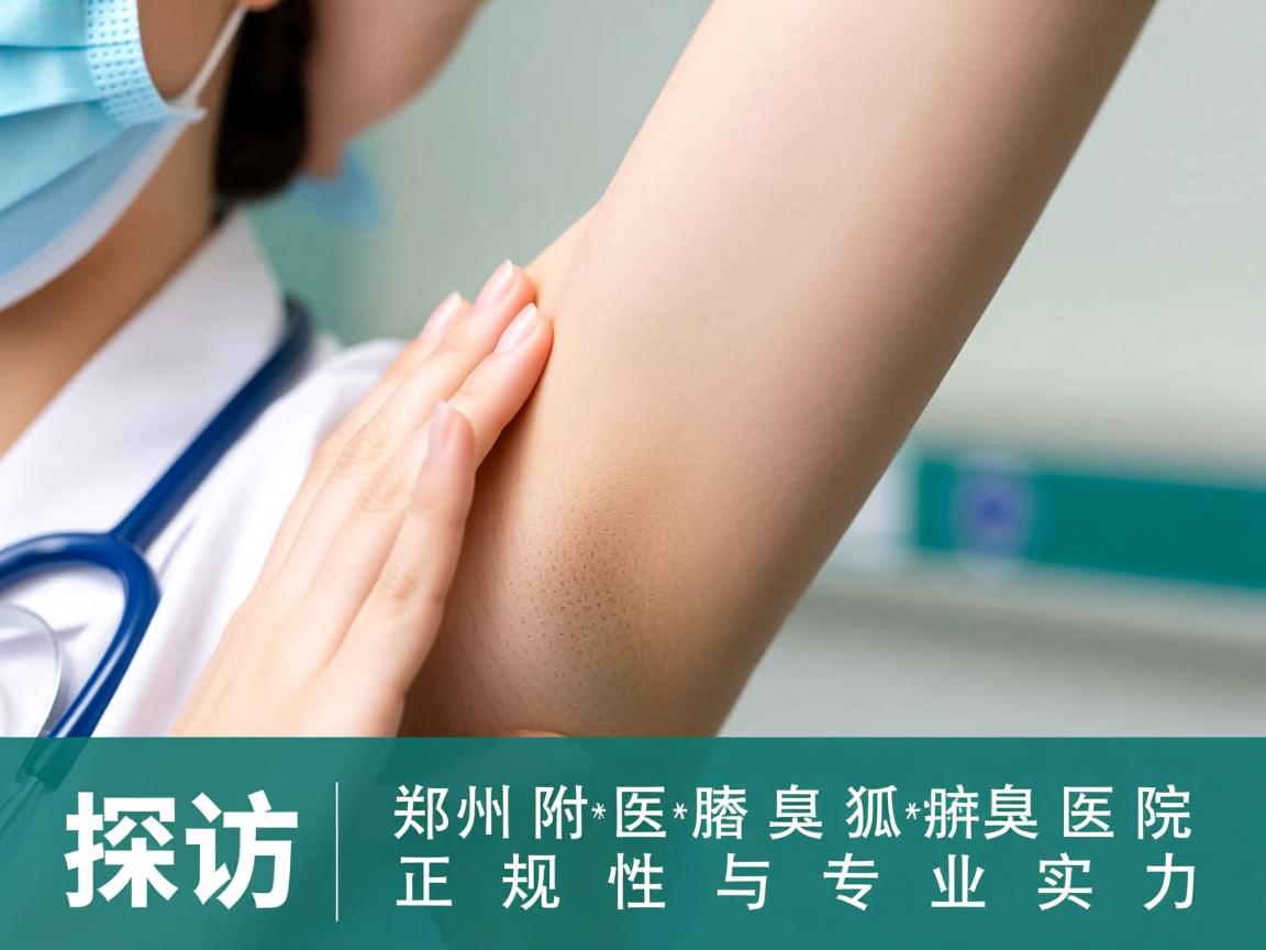 探访郑州附医腋臭医院，解析郑州附医狐臭医院正规性与专业实力