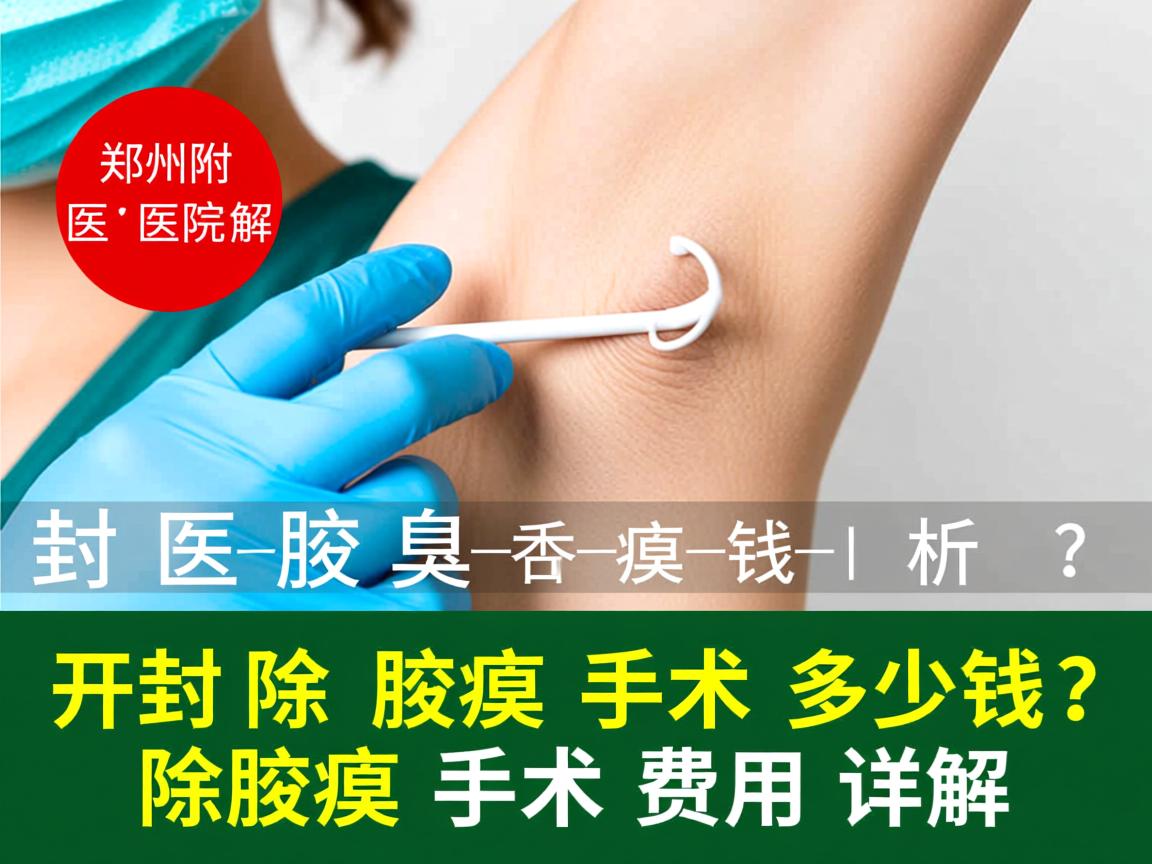 郑州附医腋臭医院解析，开封除腋臭手术多少钱？除腋臭手术费用详解