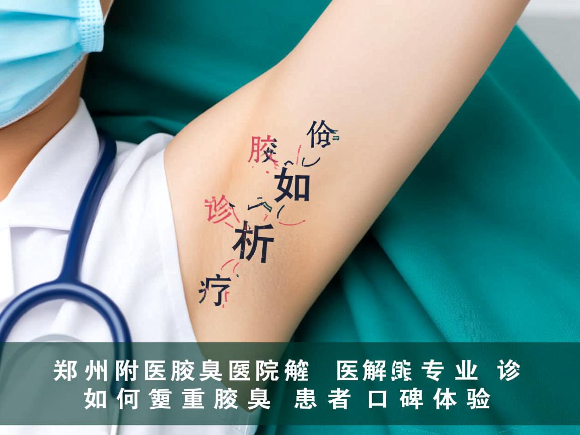 郑州附医腋臭医院解析，专业诊疗如何重塑腋臭患者口碑体验
