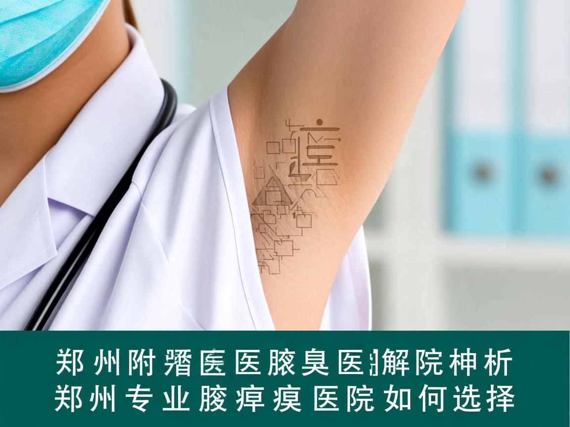 郑州附医腋臭医院解析，郑州专业腋臭医院如何选择