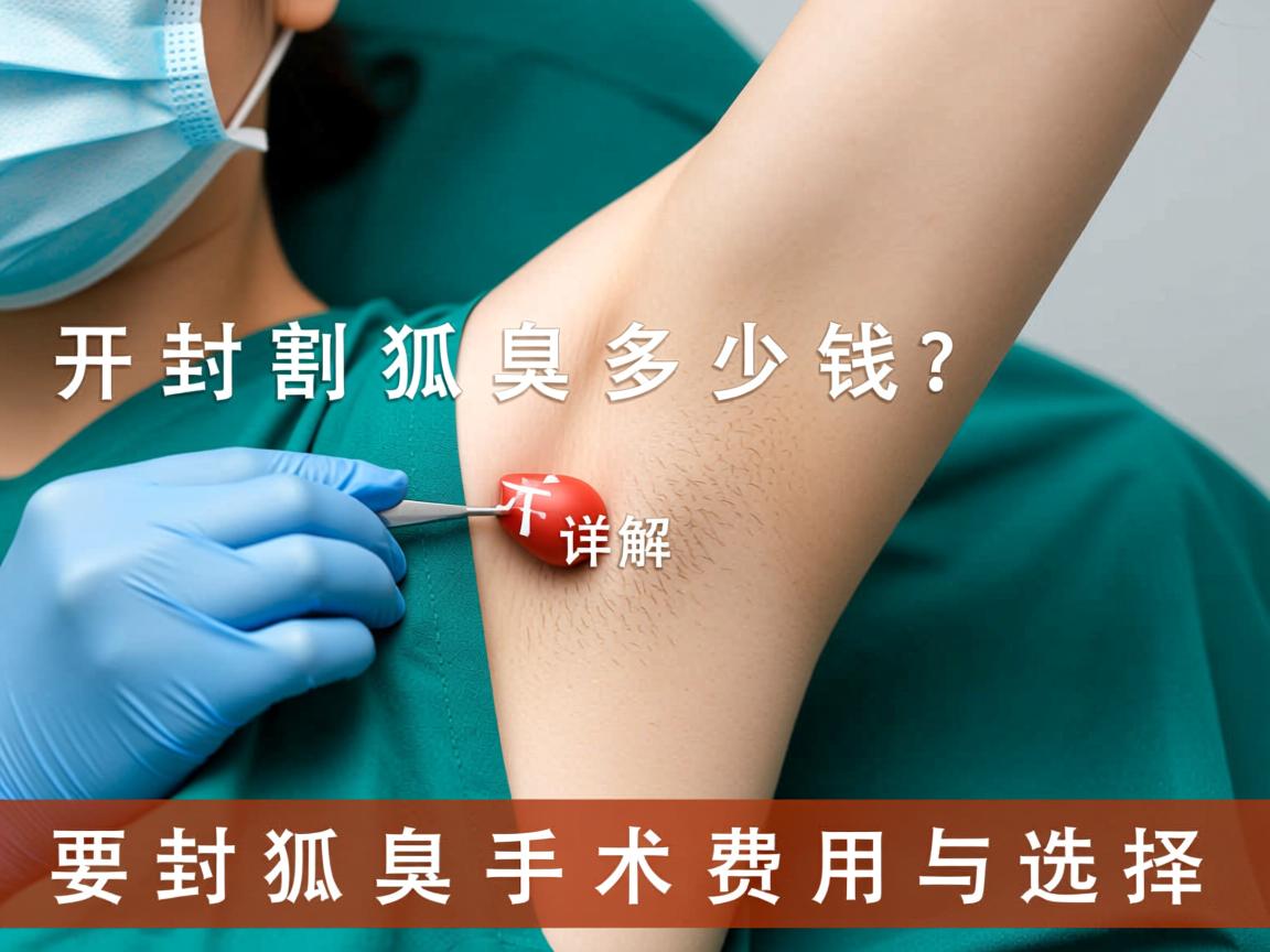 开封割狐臭多少钱？详解开封狐臭手术费用与选择