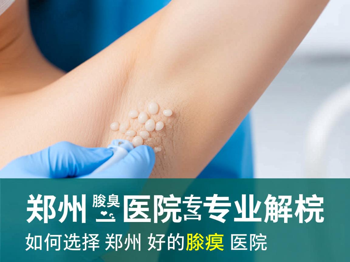 郑州腋臭医院专业解析，如何选择郑州好的腋臭医院