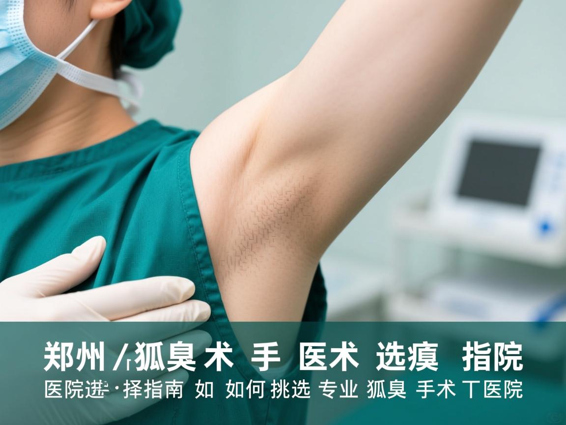 郑州狐臭手术医院选择指南，如何挑选专业的狐臭手术医院