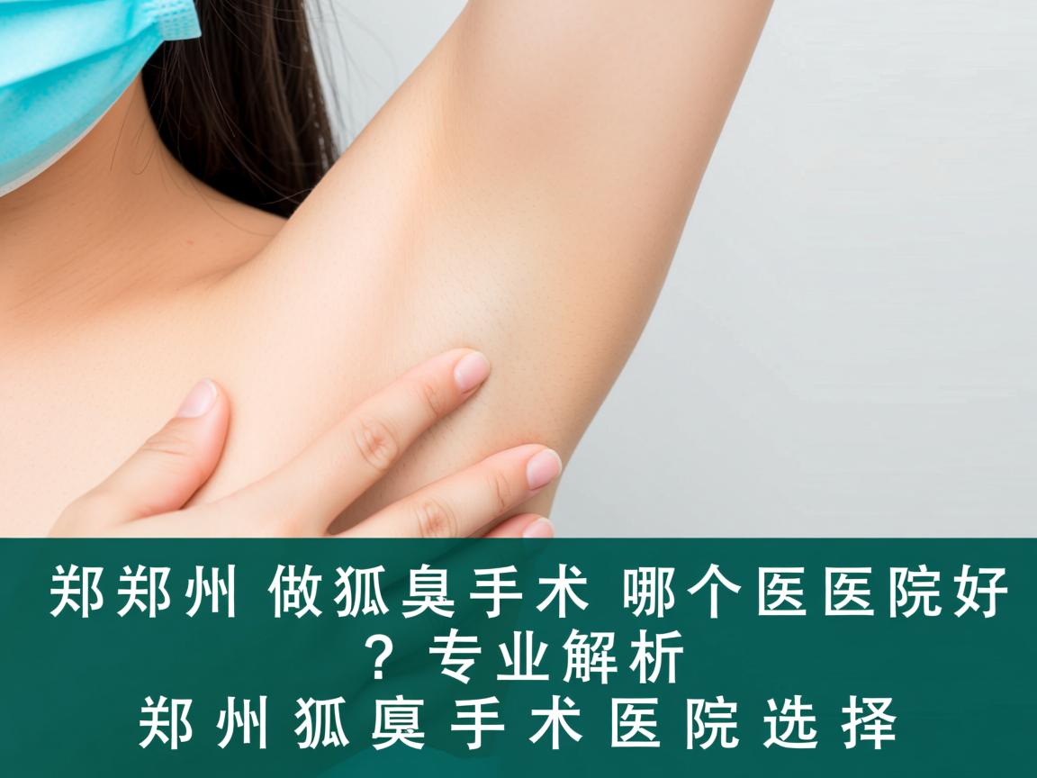 郑州做狐臭手术哪个医院好？专业解析郑州狐臭手术医院选择