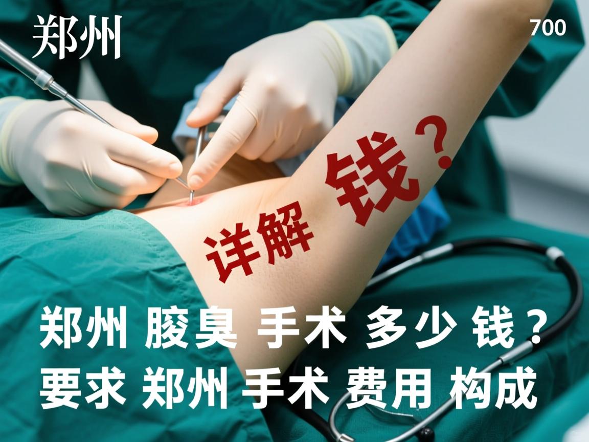 郑州腋臭手术多少钱？详解郑州腋臭手术费用构成