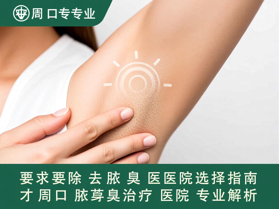 周口专业去除腋臭医院选择指南，周口腋臭治疗医院专业解析
