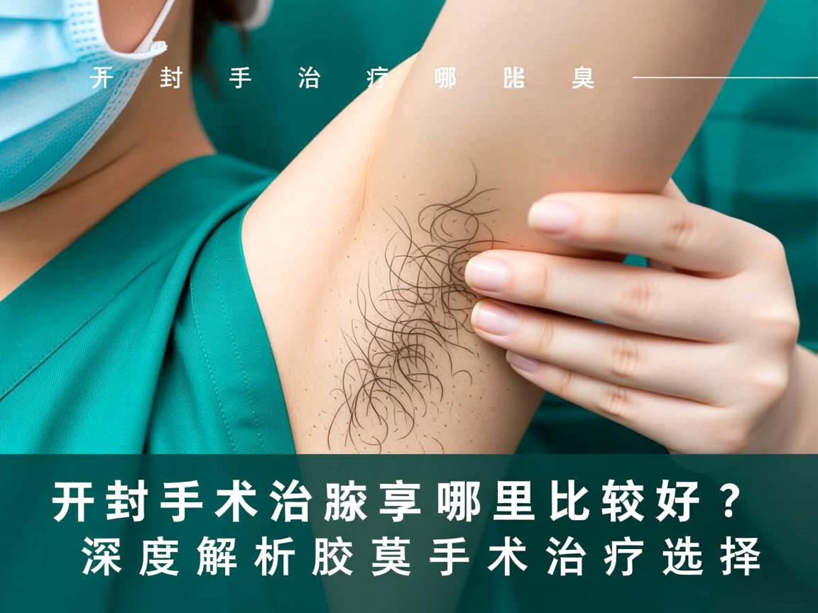开封手术治疗腋臭哪里比较好？深度解析腋臭手术治疗选择