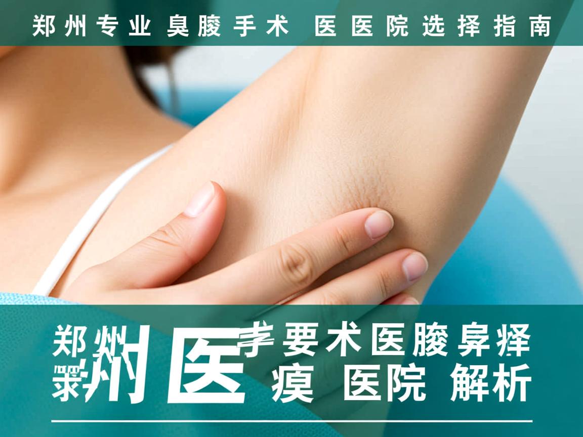 郑州专业腋臭手术医院选择指南，郑州附医腋臭医院解析