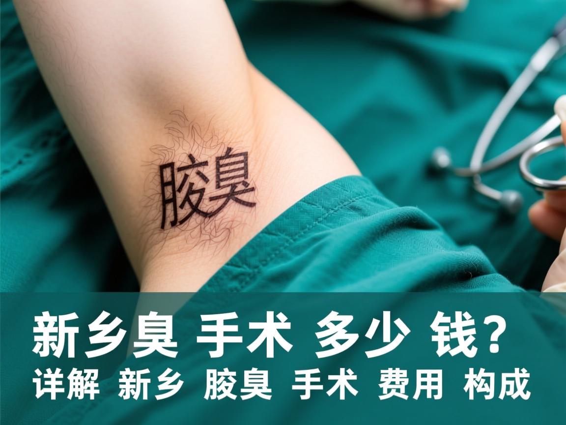 新乡腋臭手术多少钱？详解新乡腋臭手术费用构成