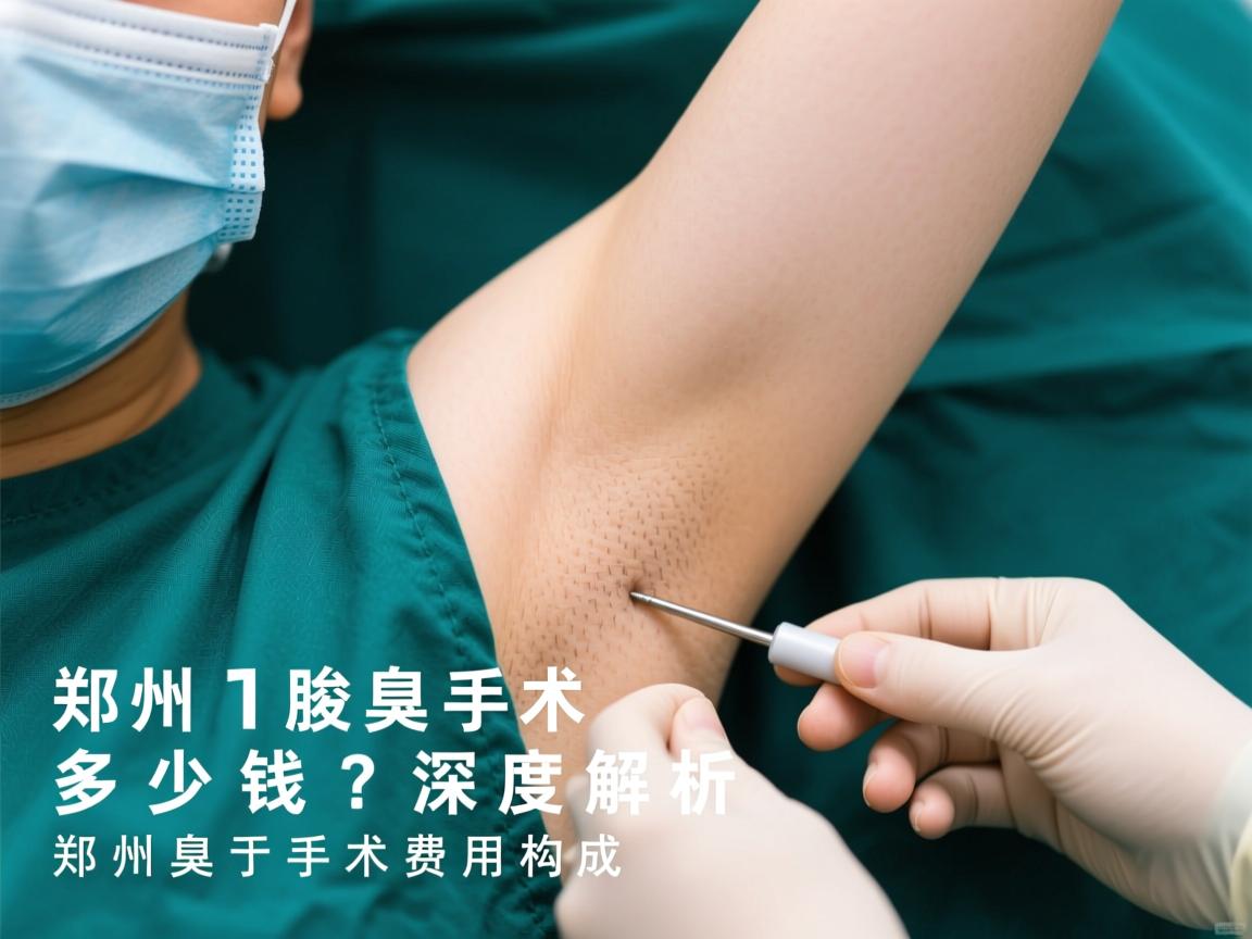 郑州腋臭手术多少钱？深度解析郑州腋臭手术费用构成