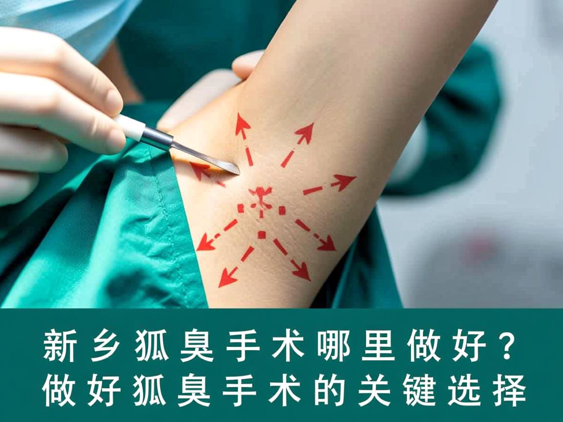 新乡狐臭手术哪里做好？做好狐臭手术的关键选择