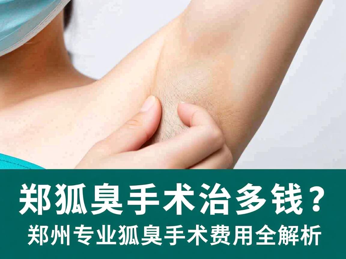 郑州狐臭手术治多少钱？郑州专业狐臭手术费用全解析