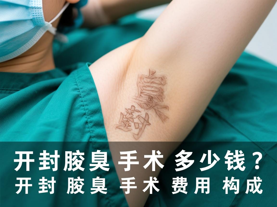 开封腋臭手术多少钱？详解开封腋臭手术费用构成