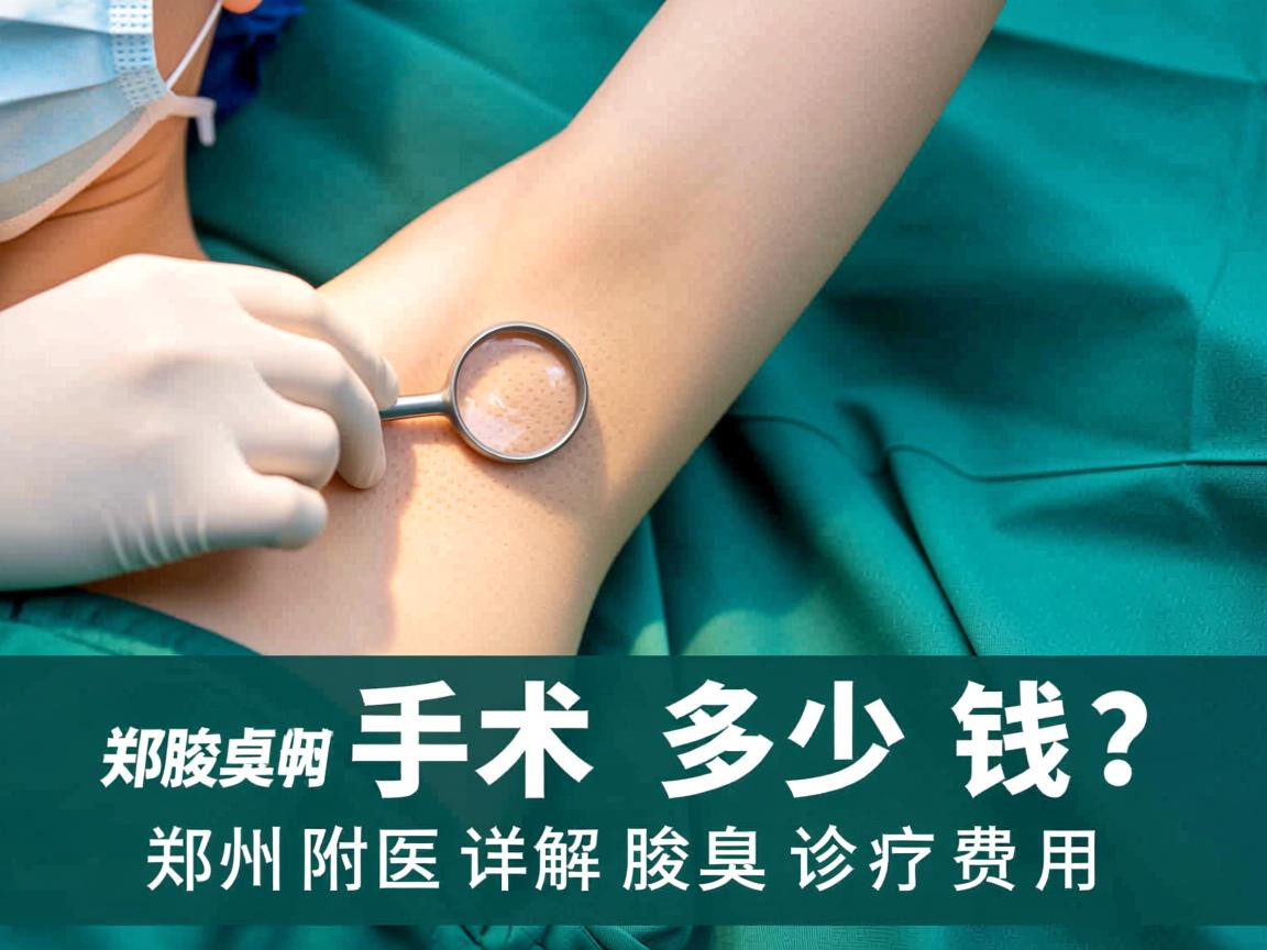 郑州腋臭手术多少钱？郑州附医详解腋臭诊疗费用
