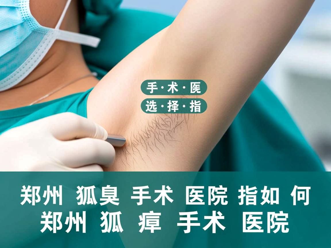 郑州狐臭手术医院选择指南，如何挑选专业的郑州狐臭手术医院