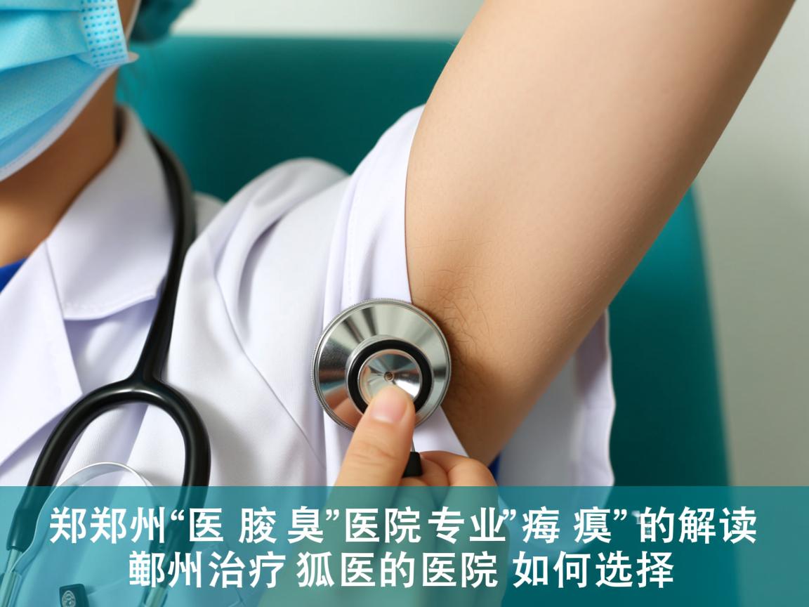 郑州附医腋臭医院专业解读，郑州治疗狐臭的医院如何选择