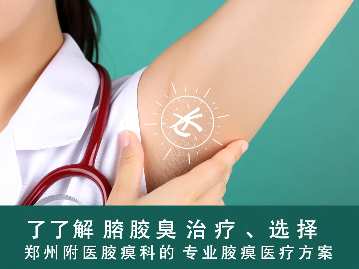 了解腋臭治疗，选择郑州附医腋臭科的专业腋臭医疗方案