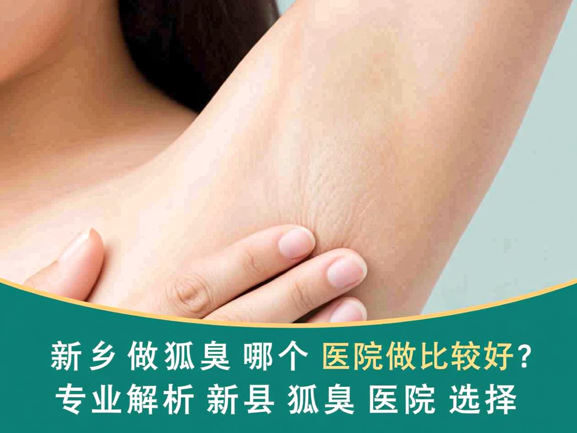 新乡做狐臭哪个医院做比较好？专业解析新乡狐臭医院选择