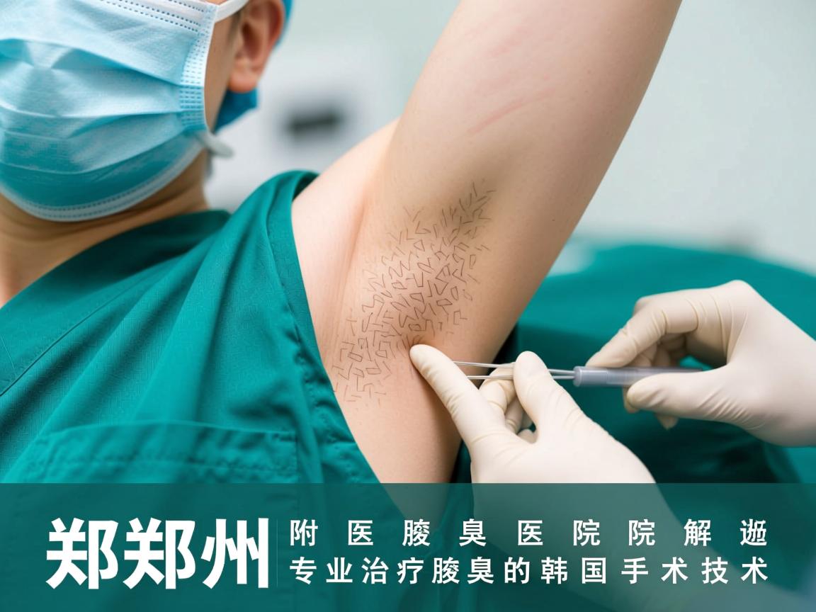 郑州附医腋臭医院解析，郑州专业治疗腋臭的韩国手术技术