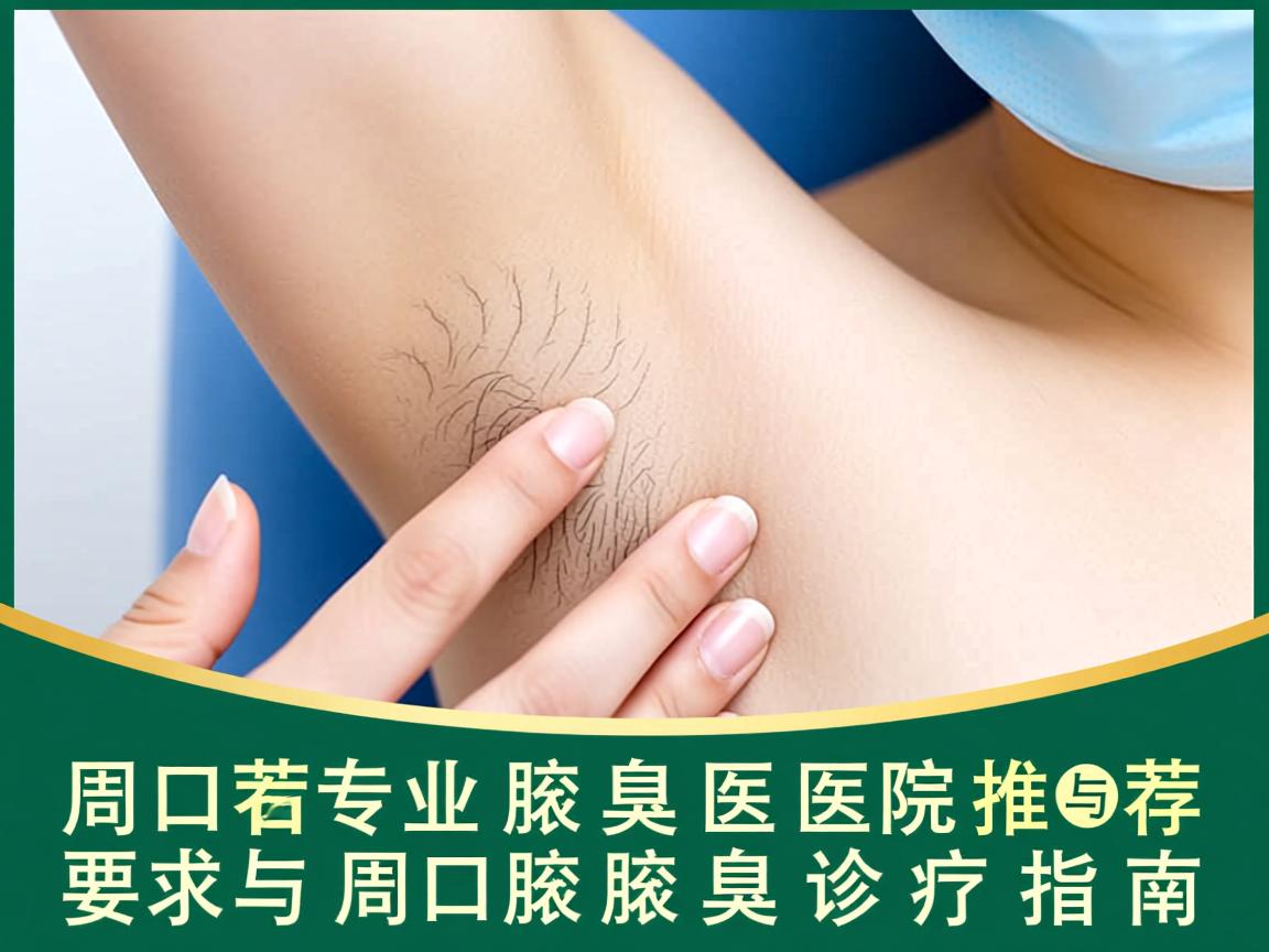 周口专业腋臭医院推荐与周口腋臭诊疗指南