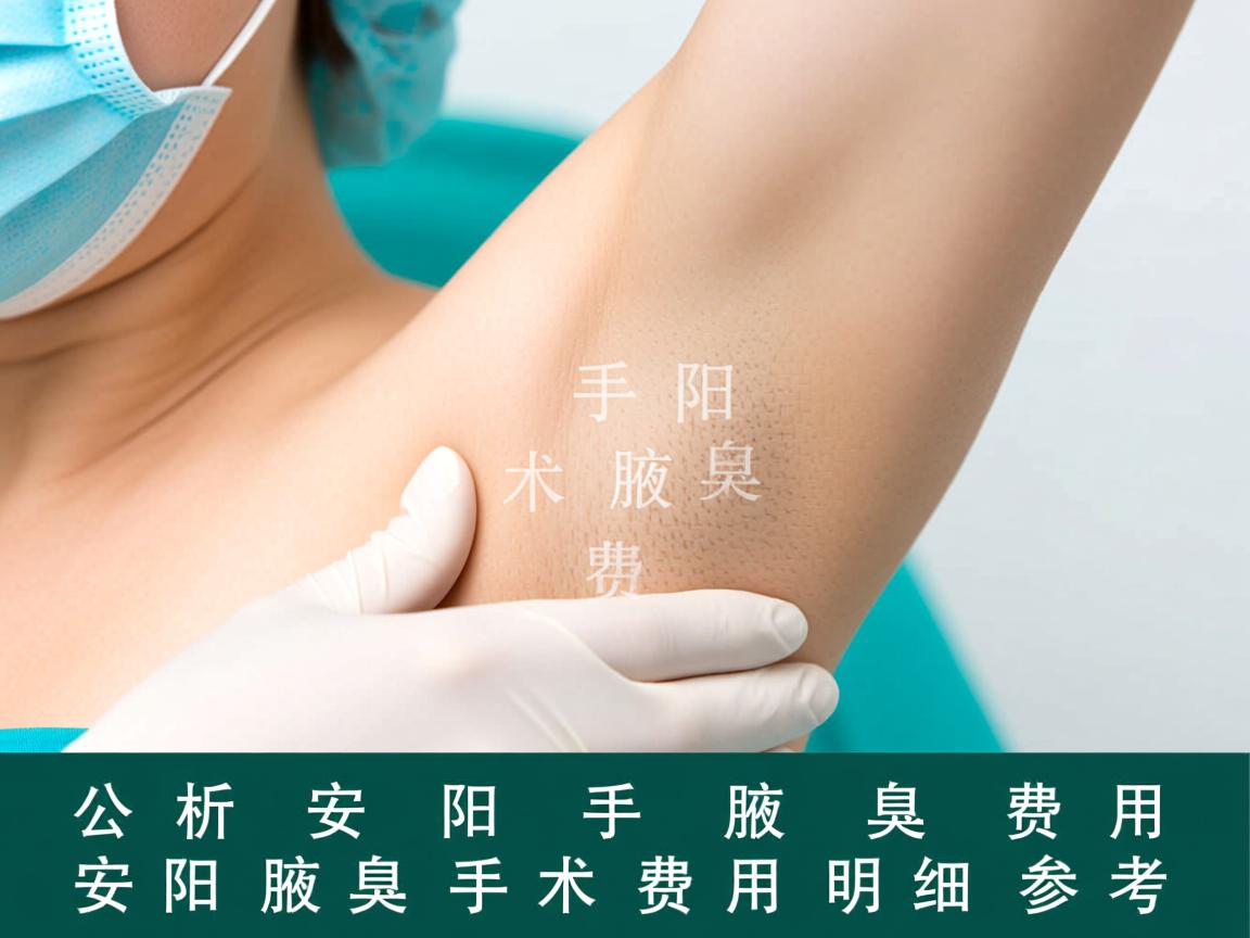 解析安阳手术腋臭费用，安阳腋臭手术费用明细参考