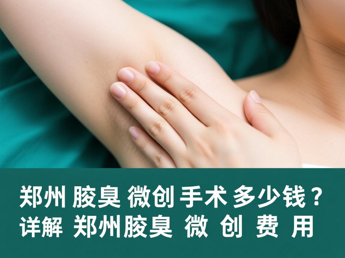 郑州腋臭微创手术多少钱？详解郑州腋臭微创费用