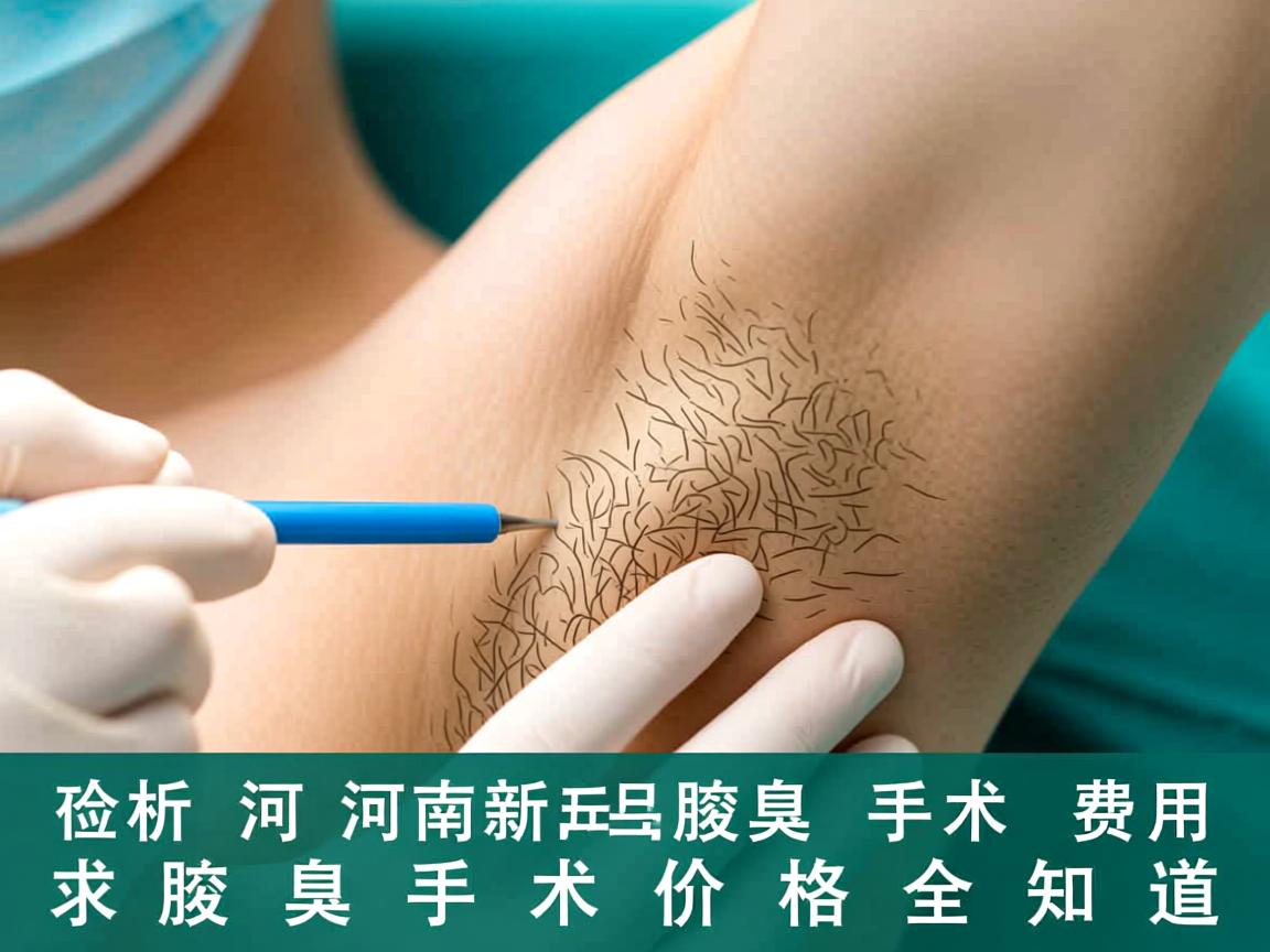 解析河南新乡腋臭手术费用，腋臭手术价格全知道
