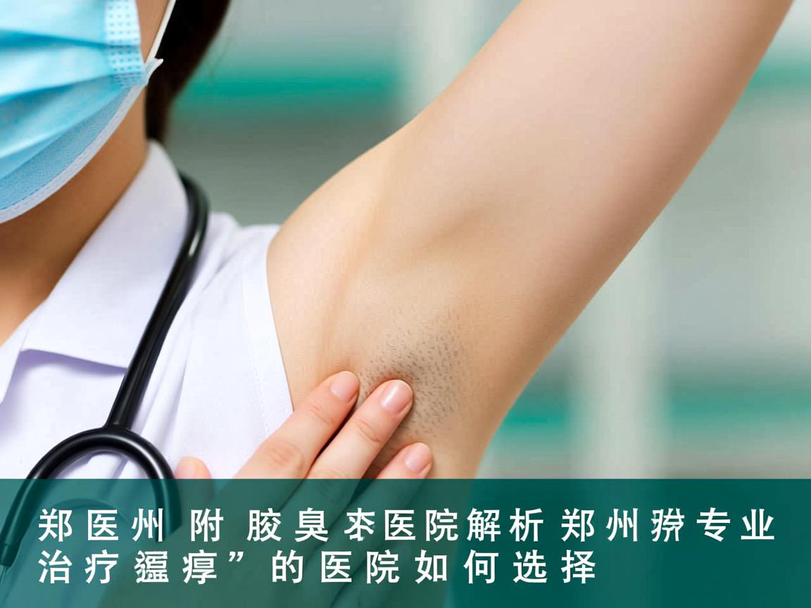郑州附医腋臭医院解析，郑州专业治疗狐臭的医院如何选择