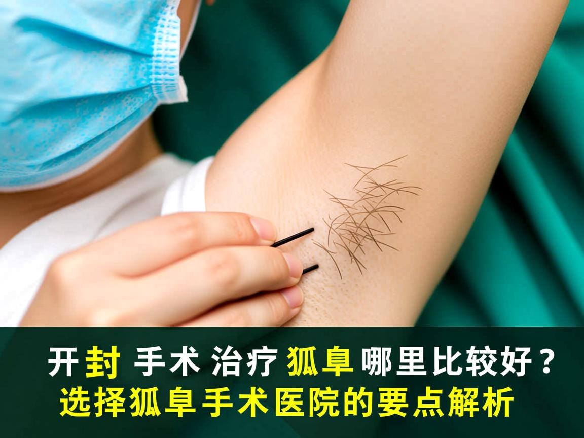 开封手术治疗狐臭哪里比较好？选择狐臭手术医院的要点解析
