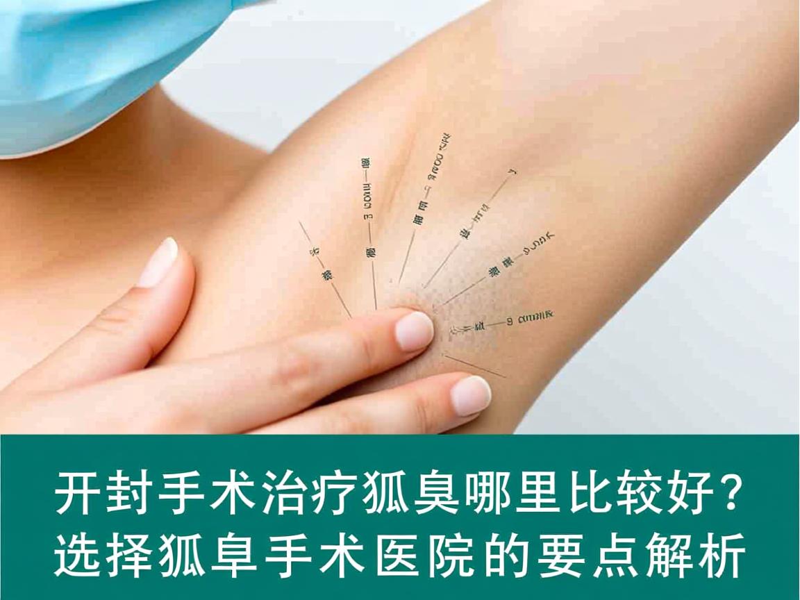 开封手术治疗狐臭哪里比较好？选择狐臭手术医院的要点解析
