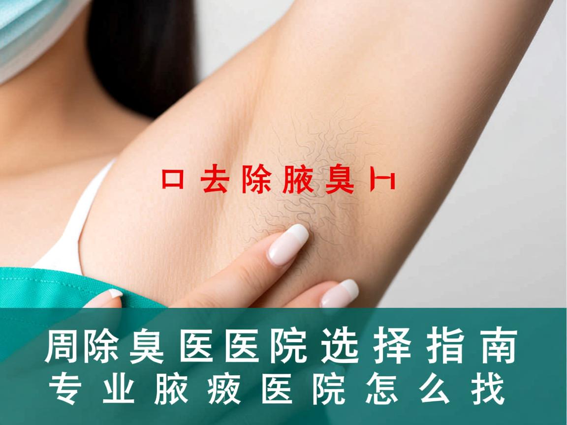周口去除腋臭医院选择指南，专业腋臭医院怎么找